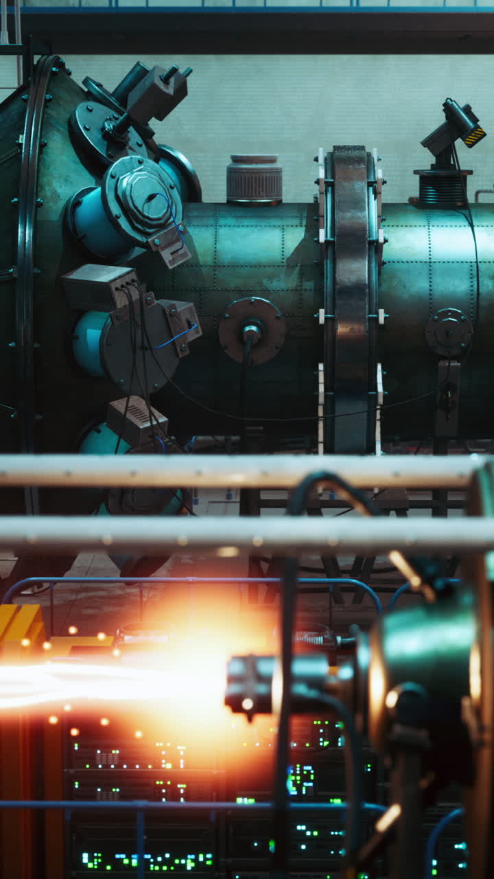 Large Industrial Machine in a Factory Setting