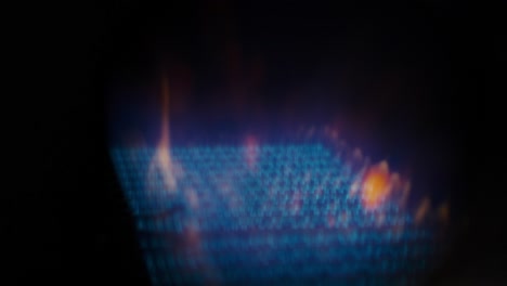 blurred gas flame
