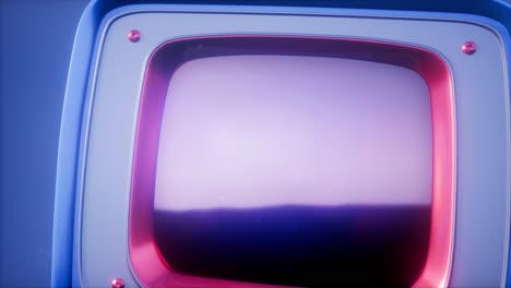 retro tv on blue sky background