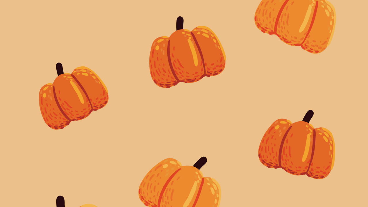 patrón de calabazas de la temporada de otoño