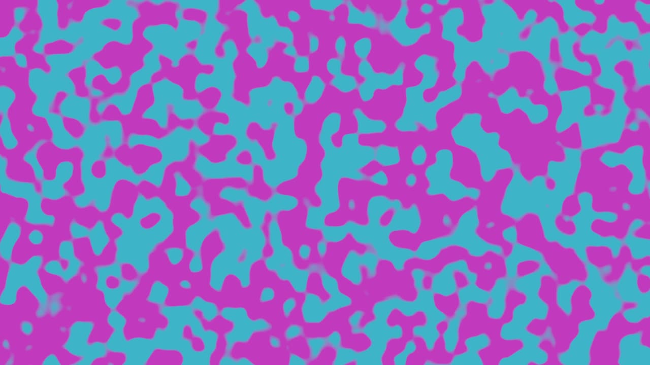 fondo gráfico de colores ondulados abstractos. superficie psicodélica plana de dos colores en movimiento con mezcla de colores. fondo animado brillante, ácido, trippy, nervioso, alucinógeno.