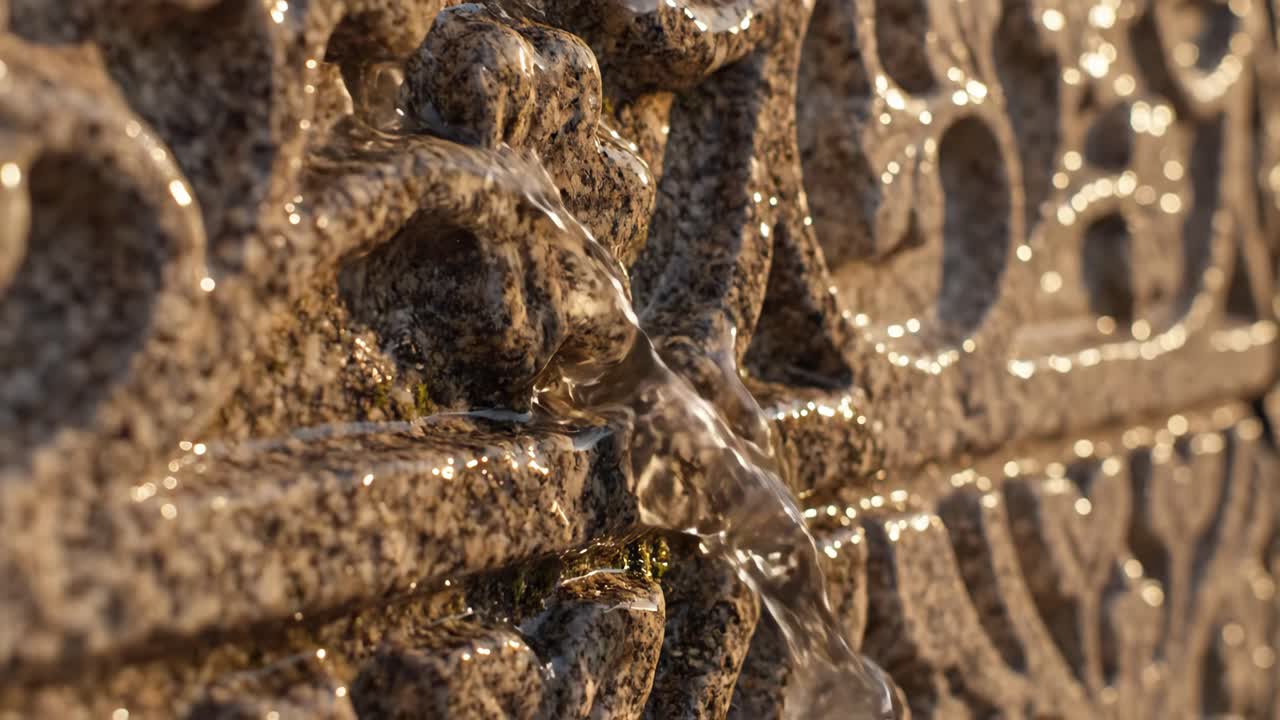 Stone Fountain Detail
