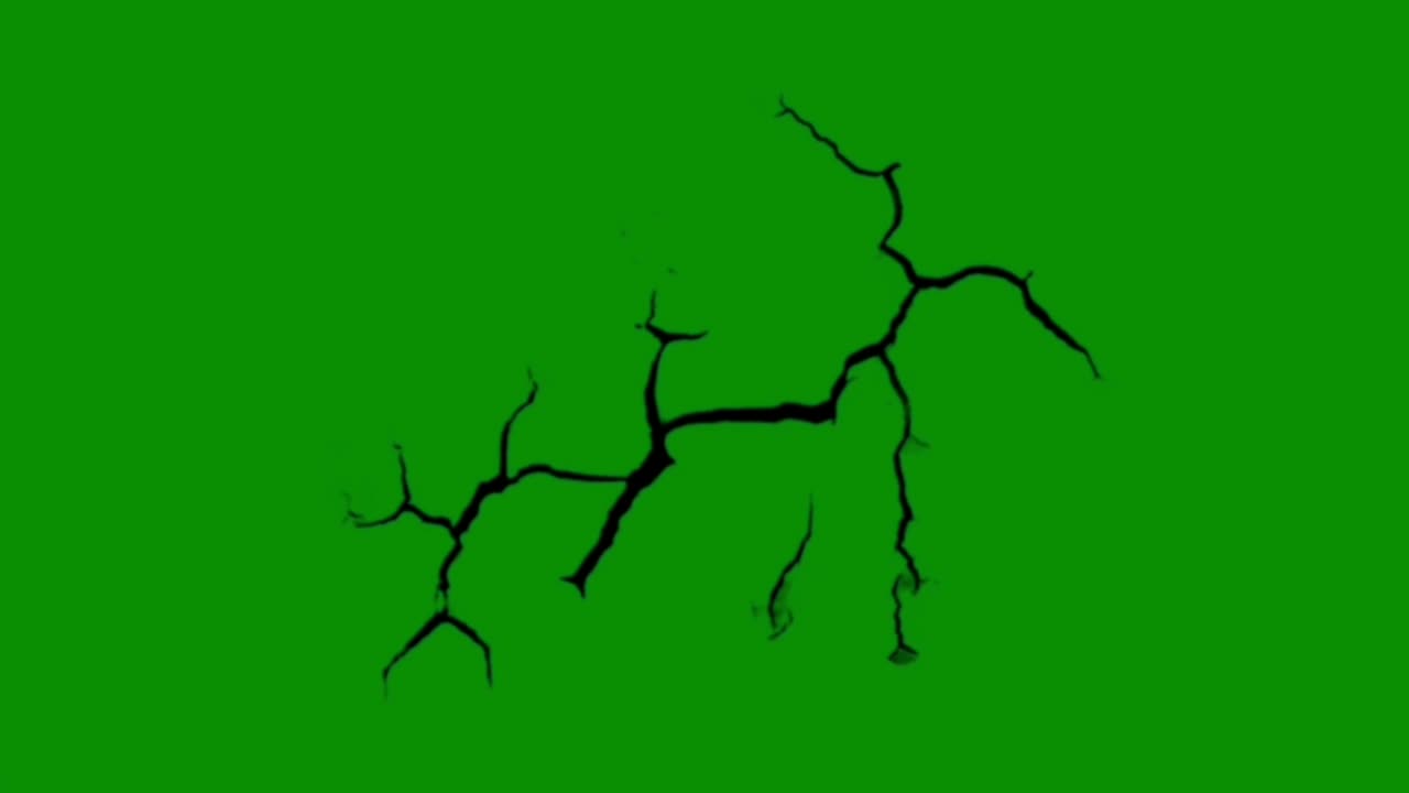 Cracks on wall green screen motion graphics | Premium Stock Video Footage