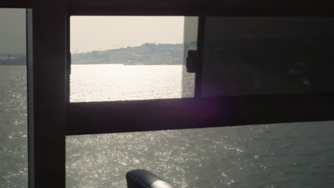 ferry ride view of city and water