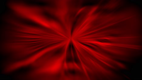 animation of ethereal abstract visual featuring bursts of red crimson light rays radiating outwards in vibrant and iridescent display creating psychedelic effect