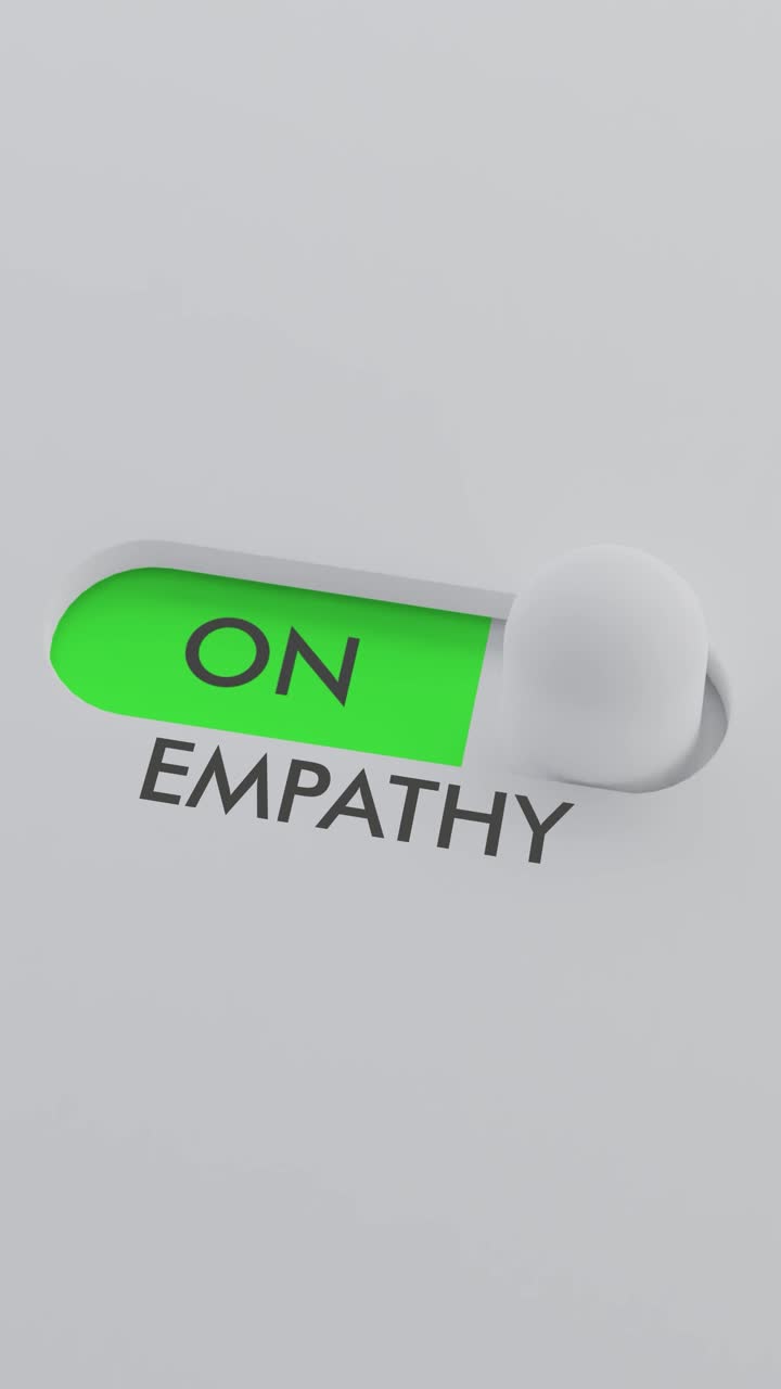 encendiendo el interruptor de empatía video vertical