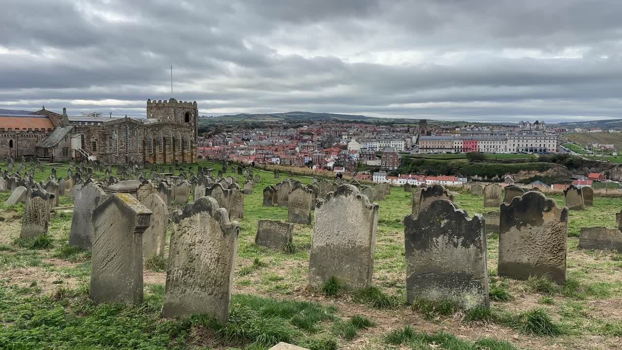 Whitby seaside british english city uk north yorkshire river esk abbey uk historic harbour port town england