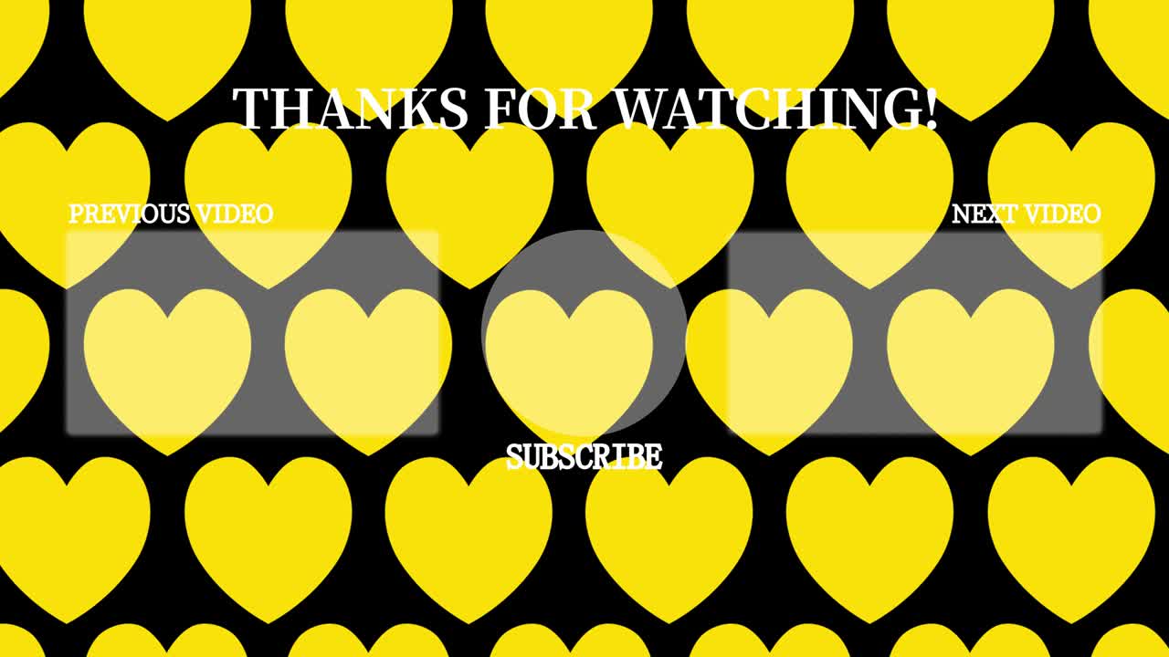 간단한 심장 움직임 엔드 카드 엔딩 스크린 모션 그래픽