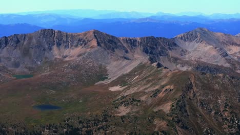 aerial view of the rocky mountains