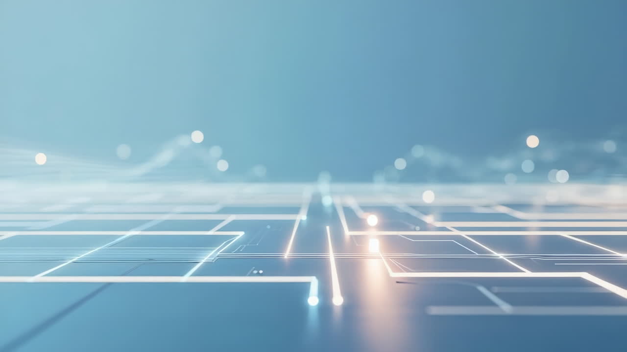 Abstract Digital Circuit Board or Network Background