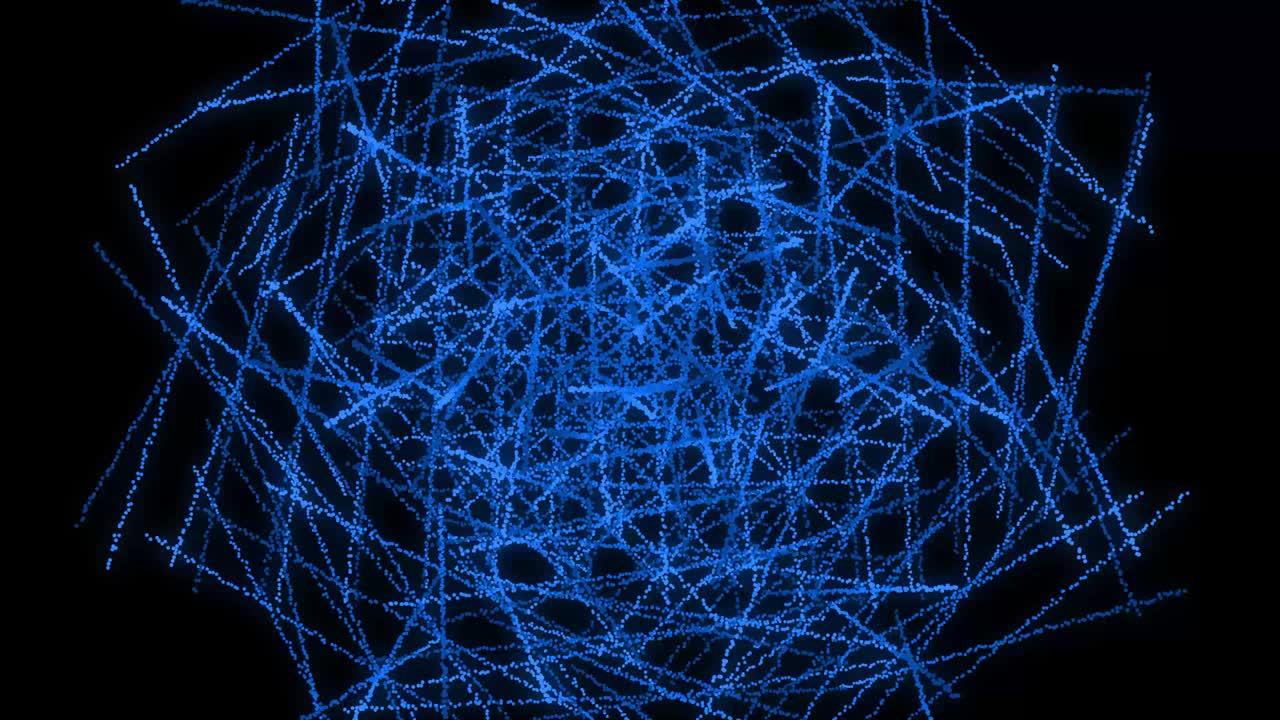 Blue color Dot Shape Pattern animation motion graphics