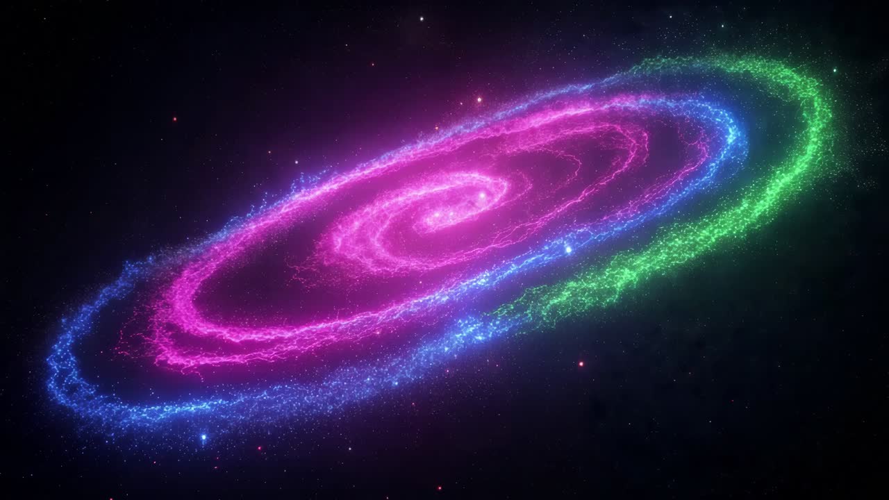 galaxia espiral vibrante en el espacio profundo