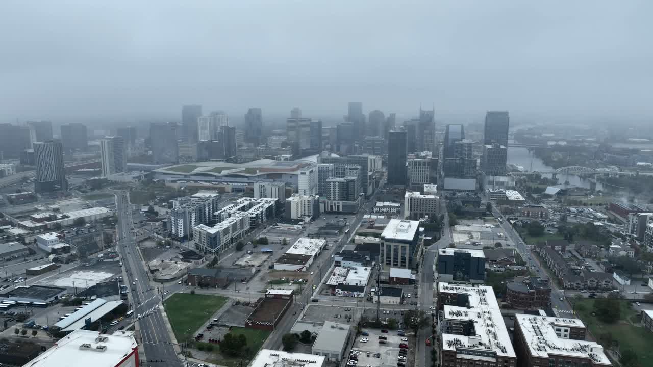 Nashville Skyline on an Overcast Day