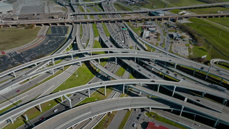 busy road in rush hours. dallas, texas, us