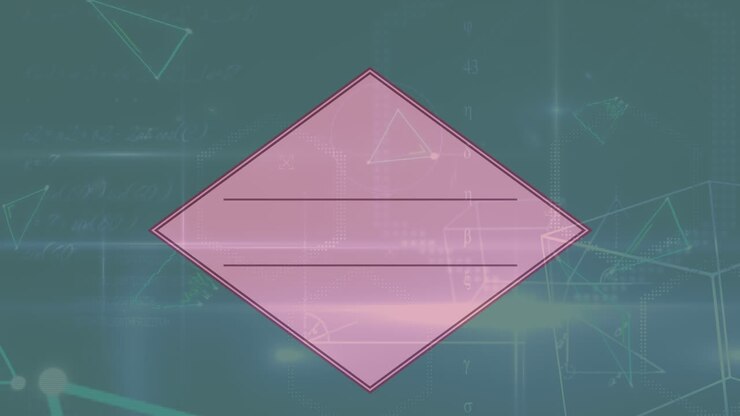 Animation of moving shapes on black background