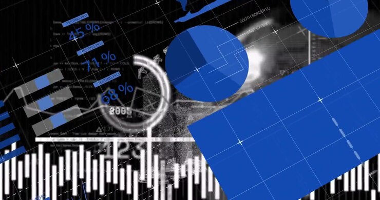Animation of statistics and data processing over grid
