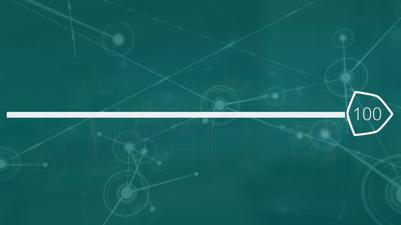 로딩 바를 통해 연결 네트워크의 애니메이션