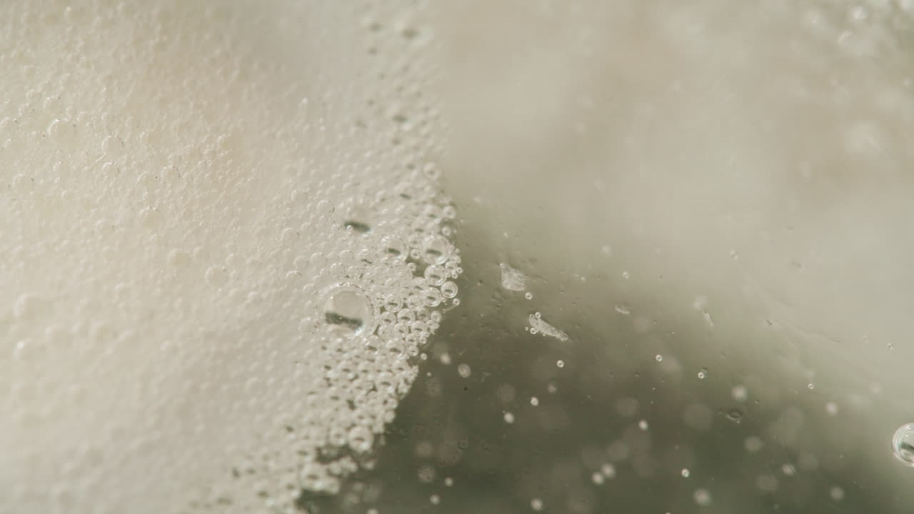 비누 거품의 클로즈업