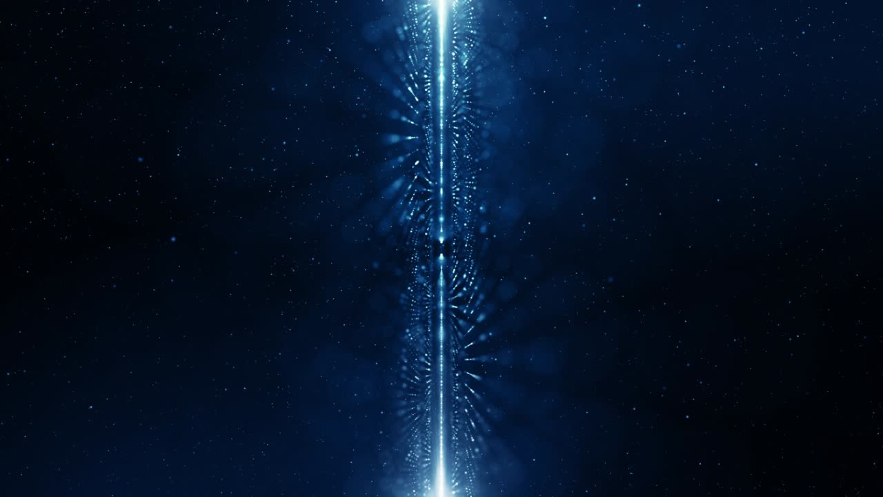 Particles Blue dust abstract light bokeh motion titles cinematic background loop