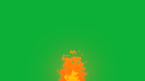 fire animation motion graphics hot fiery flame hot embers glow burning particles digital background inferno blaze gas visual effect 4k green screen yellow orange