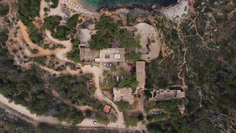 disparo aéreo a la cabeza de cala d'en serra