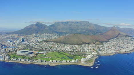 cape town, south africa - aerial view