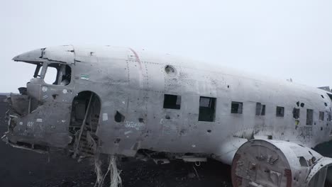 solheimasandur plane wreck on the black sands, dc3 plane wreck, iceland