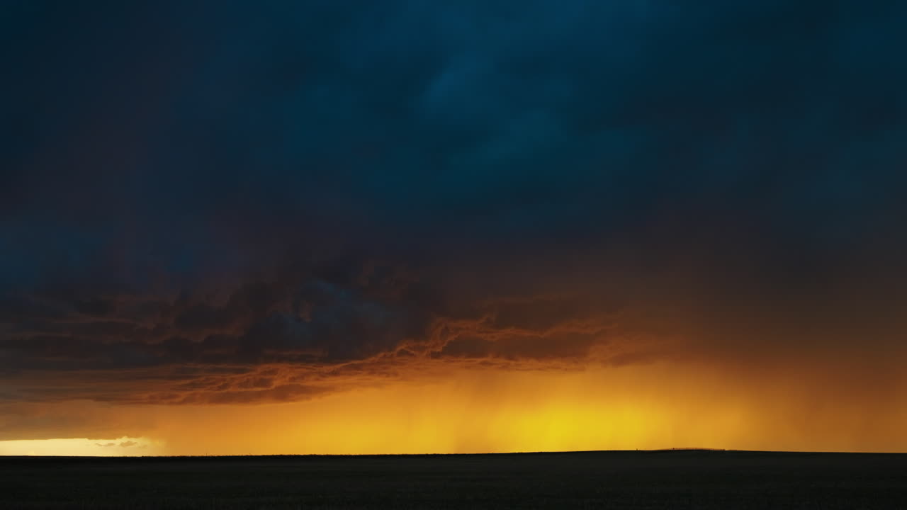 Dramatic Sunset Storm Over Horizon