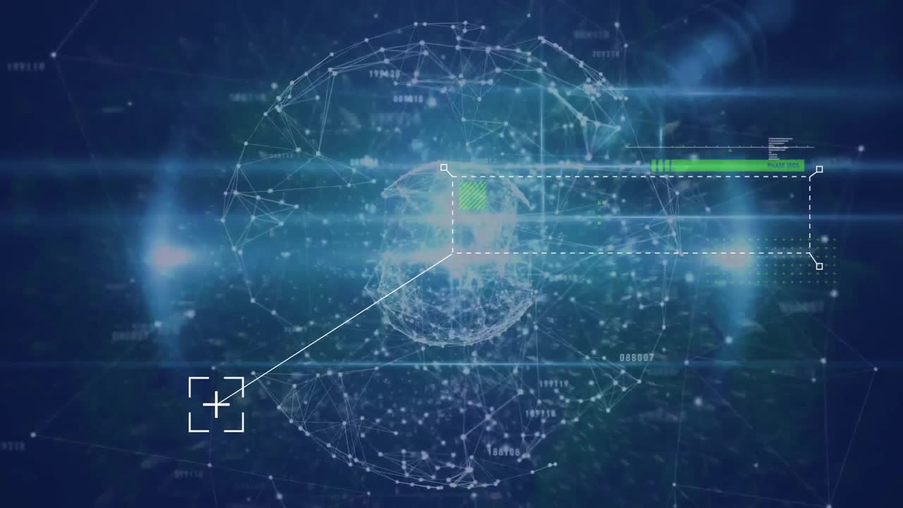 Animation of mathematical equations over shapes and globe