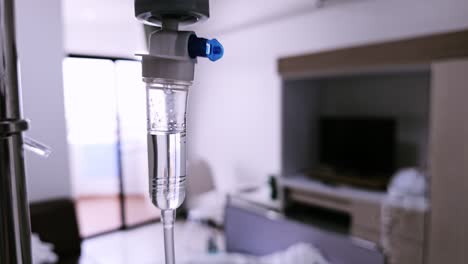 an iv drip setup a hospital room showcases essential medical care for patients.
