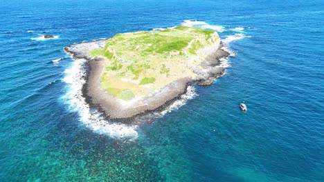 drone footage of cook island's unique geology