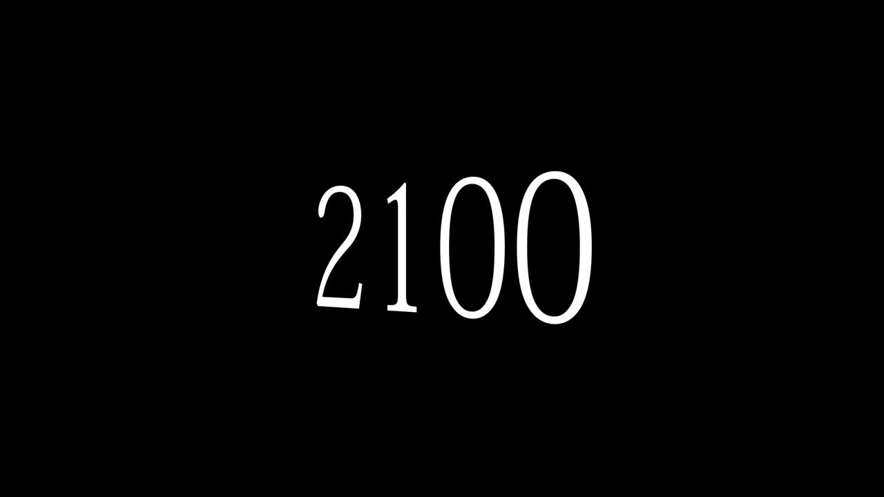 2100 animación de texto gráficos de movimiento