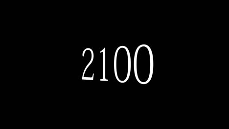 2100 text animation motion graphics