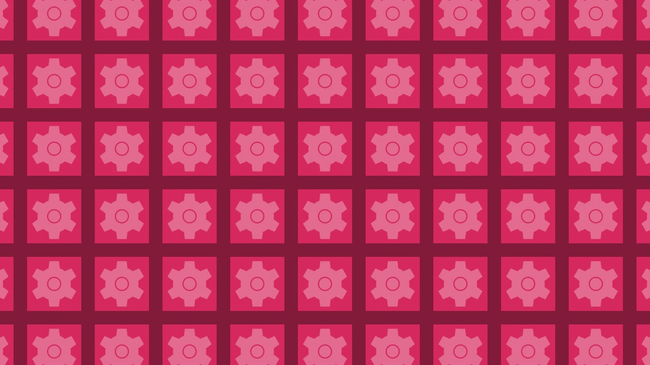 Abstrakt geometrisk mønster med tandhjul