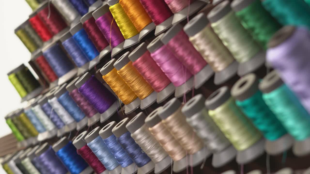 Spools of Colorful Thread