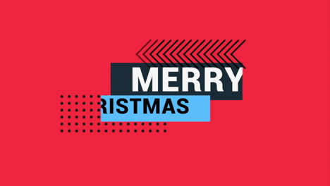 Merry-Christmas-text-with-dots-and-zigzag-on-red-gradient