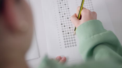 taking a test