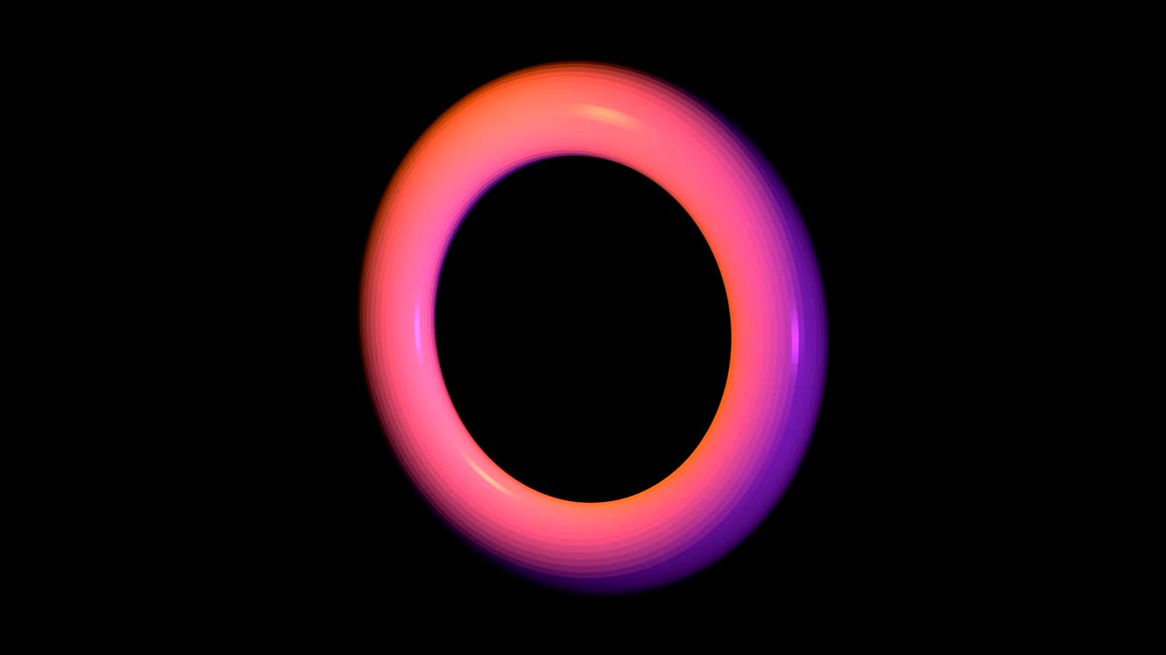 forma de círculo giratorio en 3d