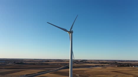 wind turbine in a rural landscape