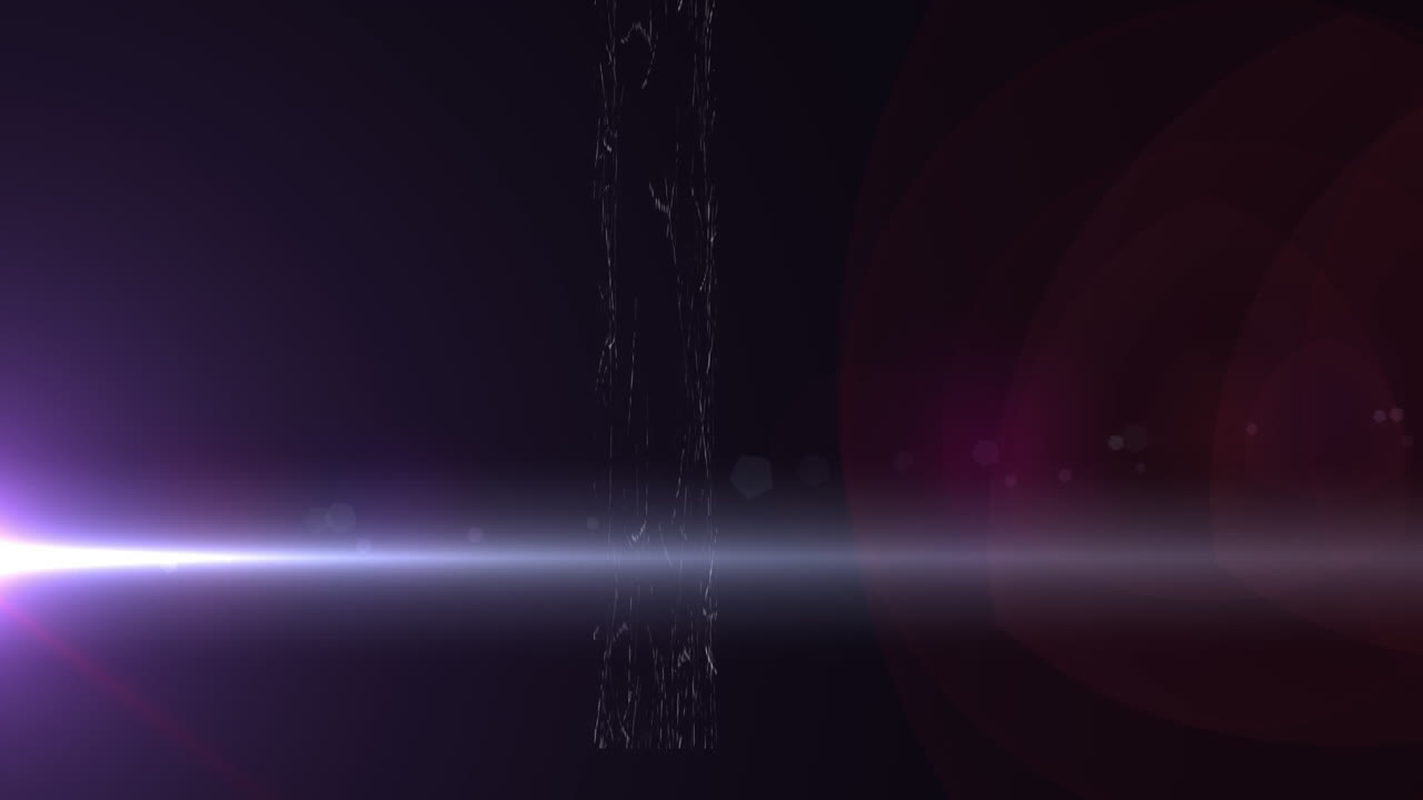 검은색 배경에 시각적 왜곡과 간섭을 가진 빛 의 애니메이션