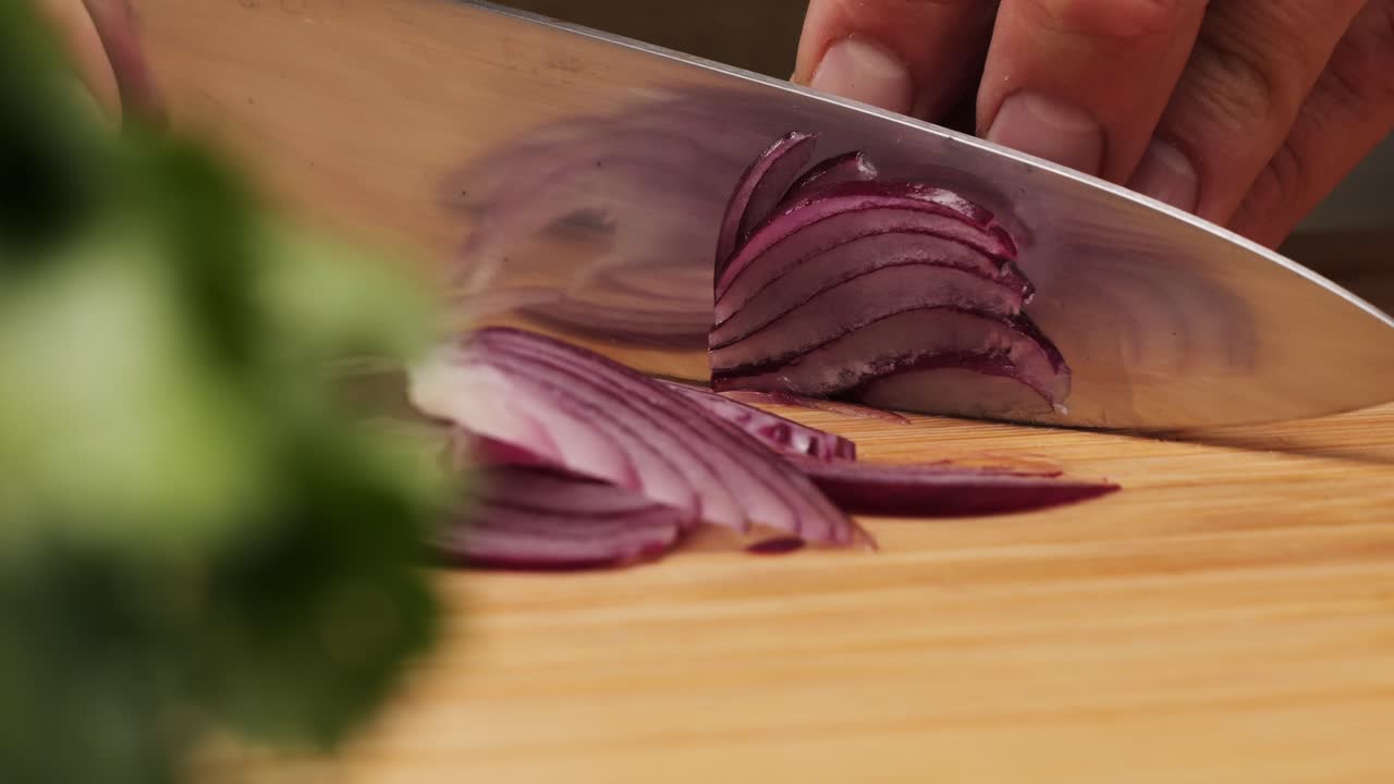 Chopping Red Onion