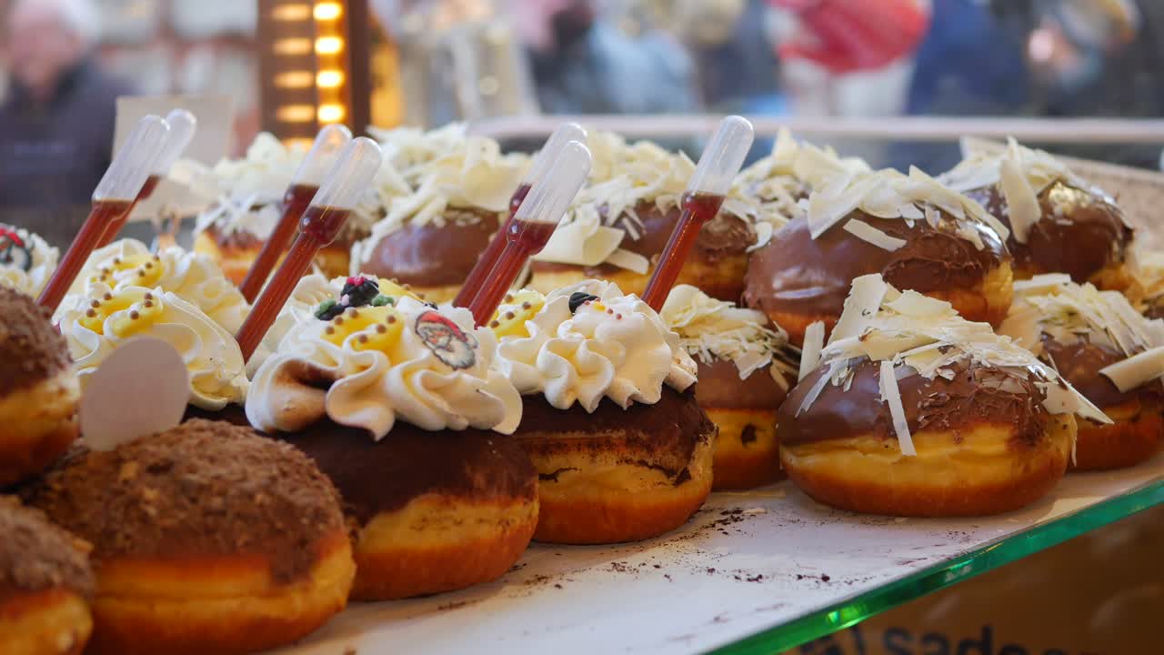 크리스마스 시장 에서 맛있는 도