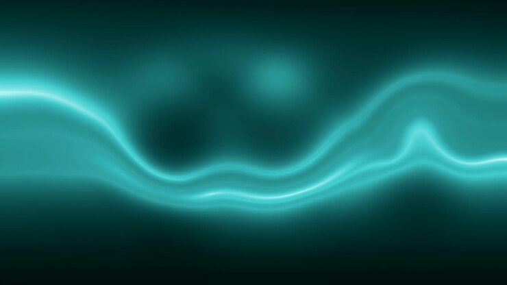 Sfondo in loop con linee luminose astratte, blu