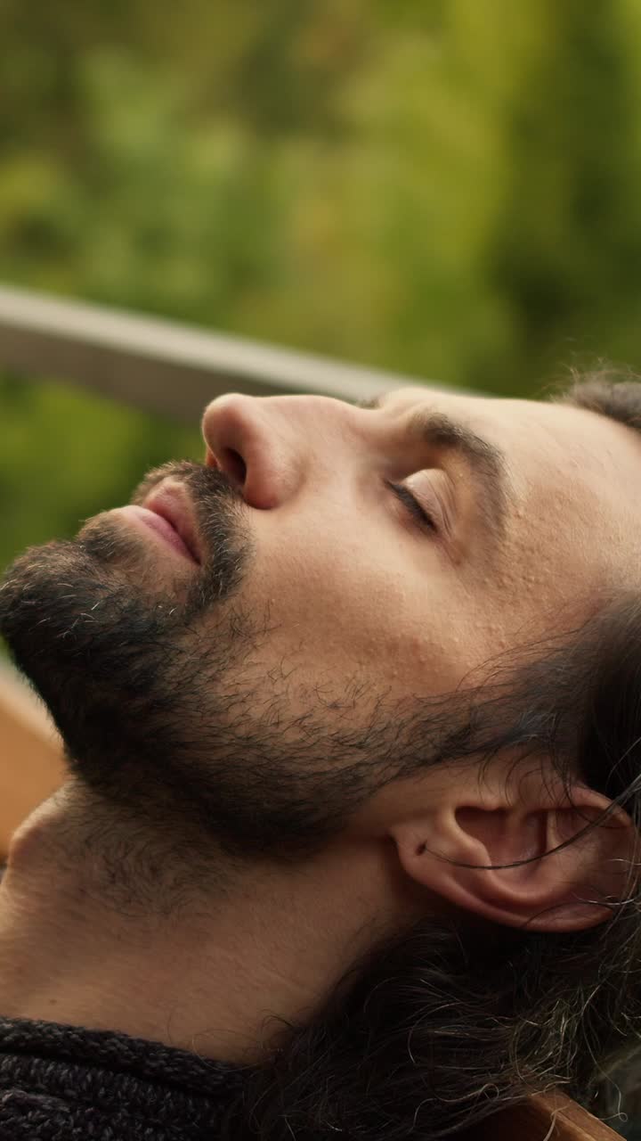 Man Sleeping Outdoors