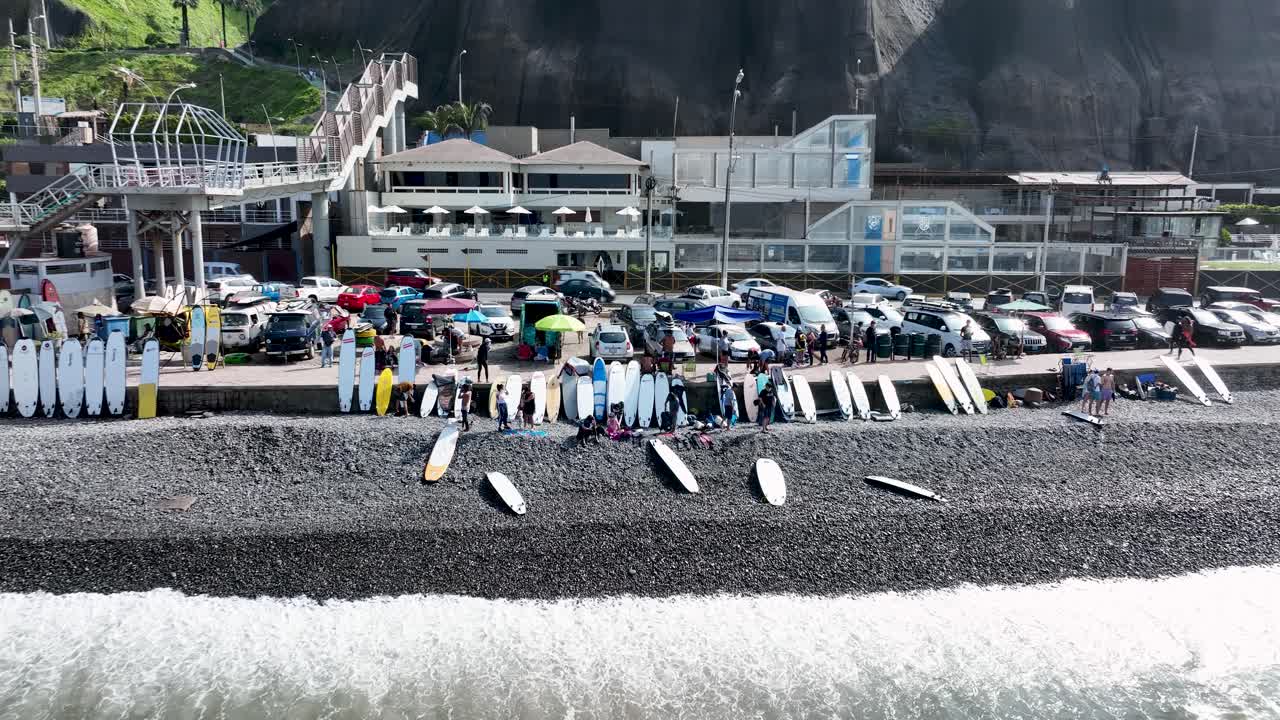 리마, 수도 및 페루 최대 도시의 조감도 구축