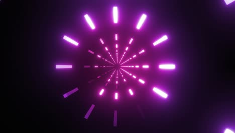 neon tunnel with pink and purple light