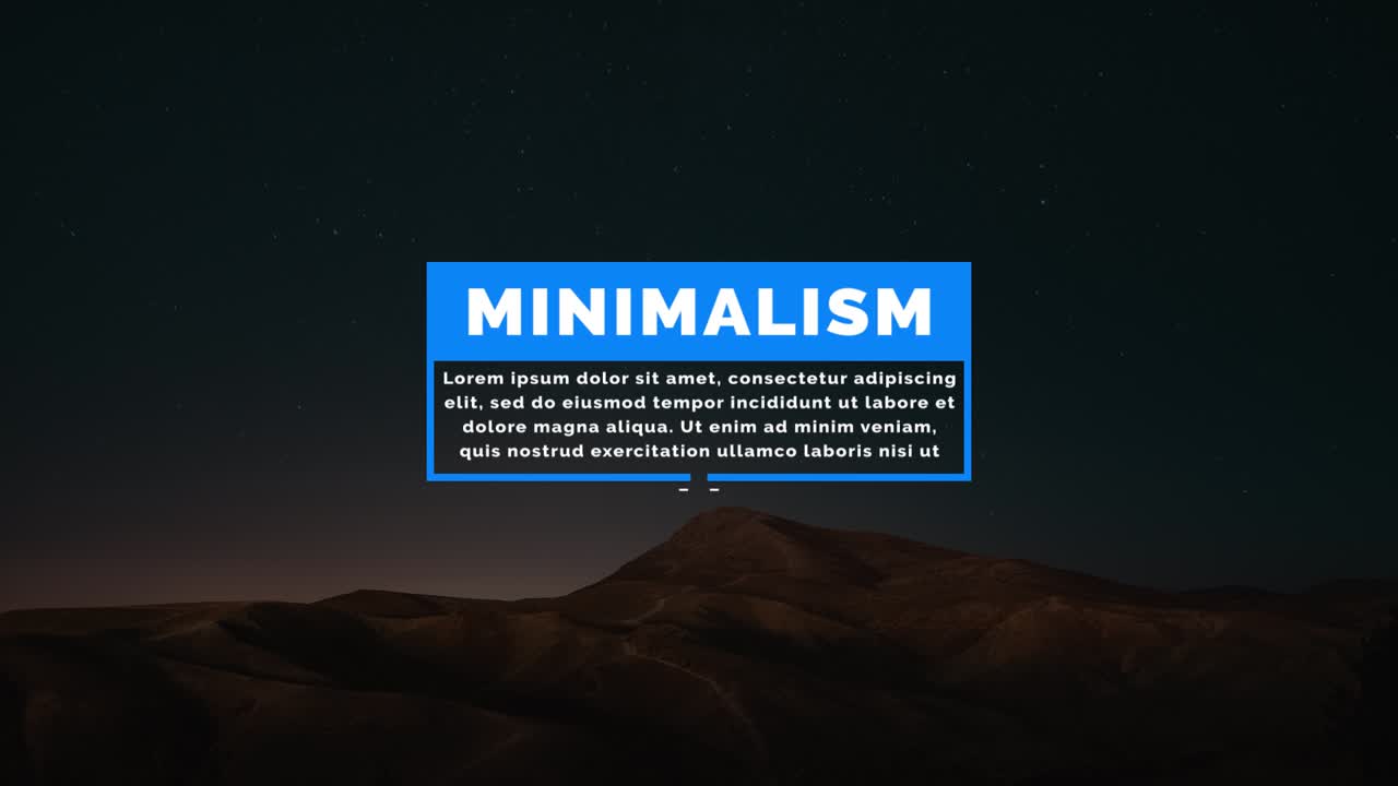 Creative Minimalist Typography and Motion Design