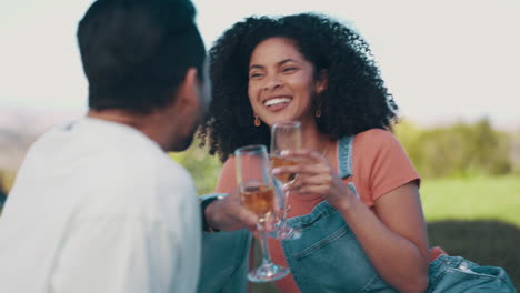 Love,-picnic-and-cheers-with-couple