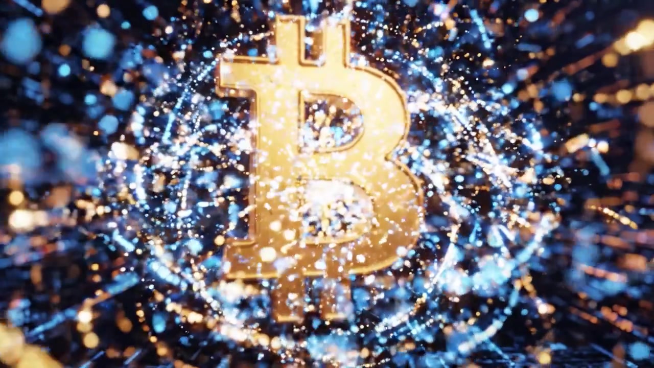 Visualizzazione Dinamica di Bitcoin in un Paesaggio Digitale: Esplora l'Infusione della Criptovaluta nel Futuro Guidato dalla Tecnologia Connettendo Blockchain con l'Innovazione