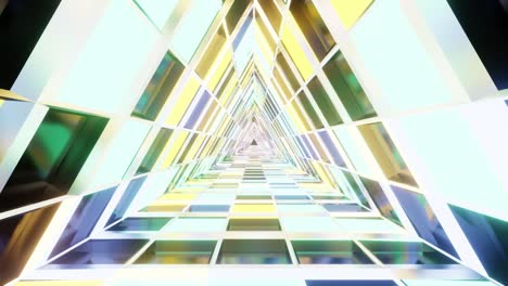 crystal mirrored triangle vj loop background